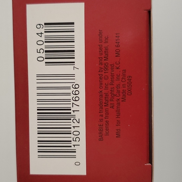 Hallmark Mattel Barbie 'Solo in the Spotlight' 1995 NIB Keepsake Collectors Set - Picture 5 of 10